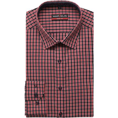 Marvelis Overhemd rood, Ruit