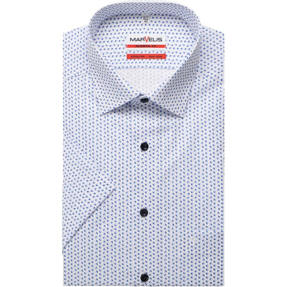 Marvelis Overhemd Korte mouw wit Wit