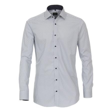 Venti Overhemd blauw, Bedrukt