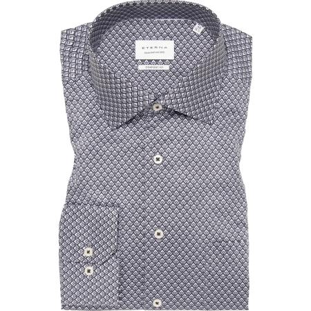 ETERNA Overhemd zilver, Bedrukt