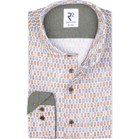 R2 Amsterdam Overhemd veelkleurig, Bedrukt