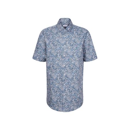 SEIDENSTICKER Zakelijk overhemd beige / lichtblauw / donkerblauw / wit