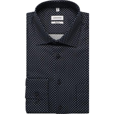 Seidensticker Overhemd donkerblauw, Paisley