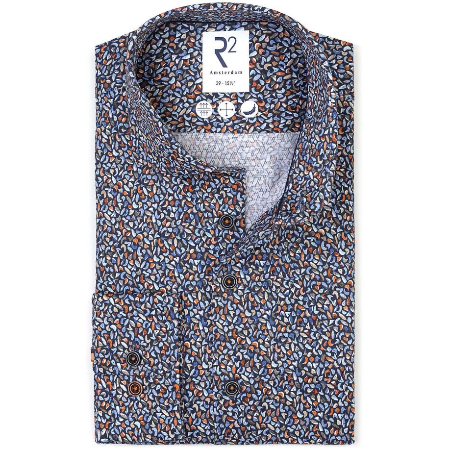 R2 Overhemd Dobby Climbing Wall Multicolour Multicolor