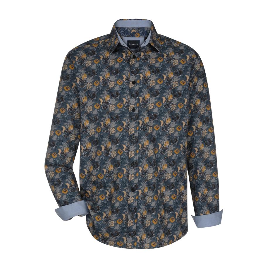 BABISTA Overhemd blauw, Motief Blauw