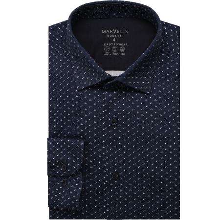 Marvelis Performance Jersey shirt marine, Bedrukt