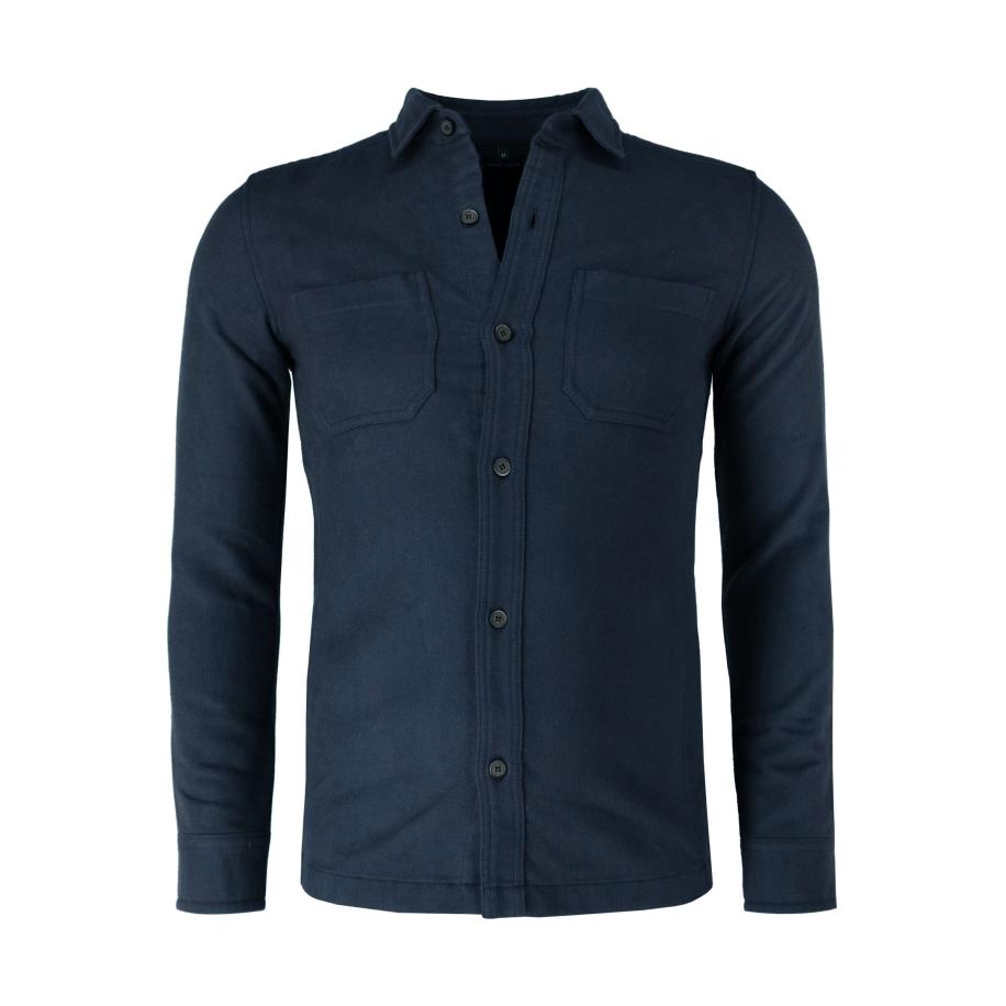 Marvelis Casual Overshirt marine, Effen Blauw