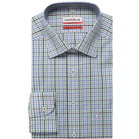 Marvelis Overhemd lichtgroen, Ruit