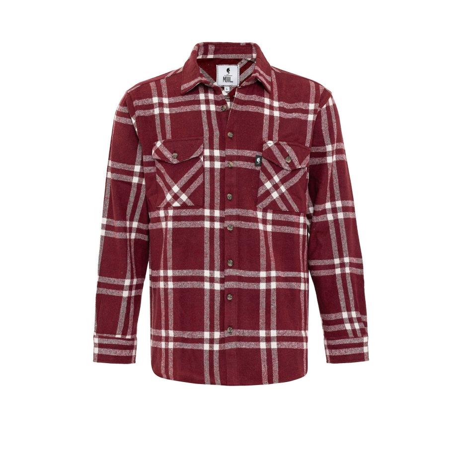 Moxx Paris Moxx Paris Overhemd bordeaux / wit -