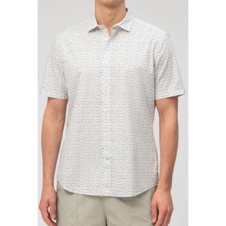 OLYMP Casual Overhemd Korte mouw wit