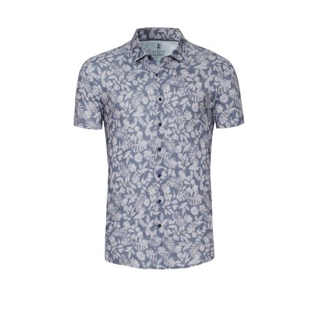 Desoto DESOTO Overhemd grafiet / wit