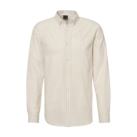 JOHN DEVIN JOHN DEVIN Overhemd geel / wit