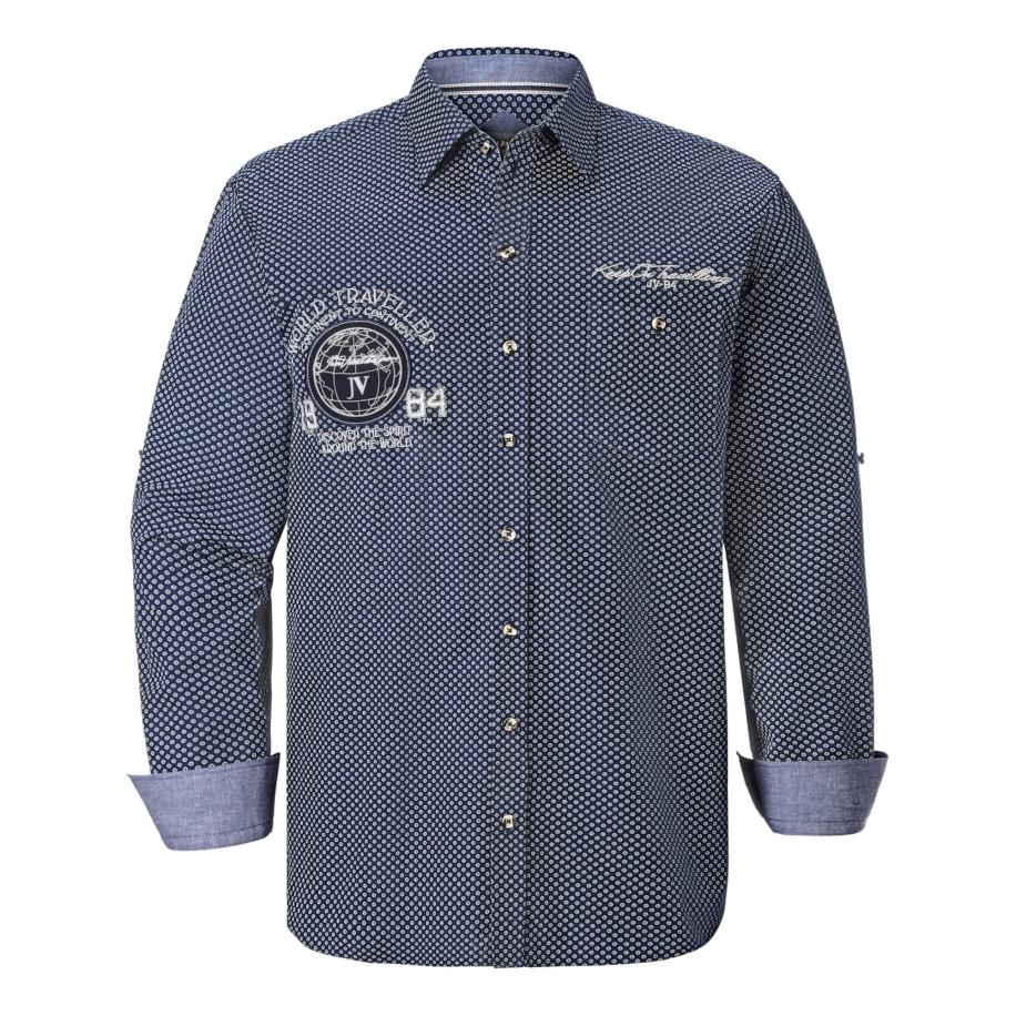 jan vanderstorm Jan Vanderstorm Overhemd Raiko donkerblauw -