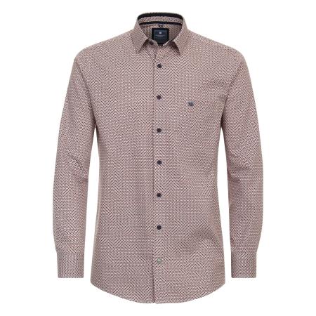 Redmond Casual Overhemd rood, Bedrukt