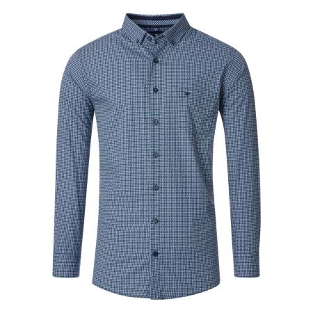 Redmond Casual Overhemd blauw, Bedrukt