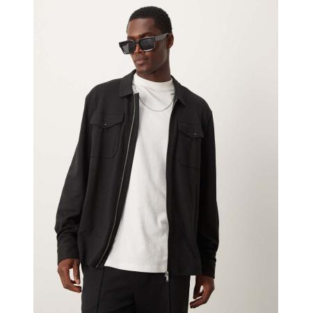 New Look - Overshirt van jersey in zwart, deel van co-ord set