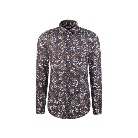 Seidensticker SEIDENSTICKER Zakelijk overhemd Schwarze Rose crème / marine / lichtblauw / chocoladebruin / wit