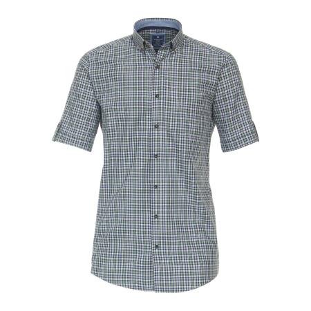 Redmond Casual Overhemd Korte mouw blauw