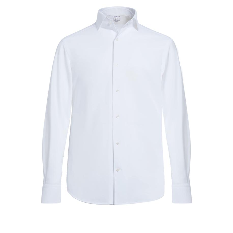 Boggi Milano Overhemd wit Wit