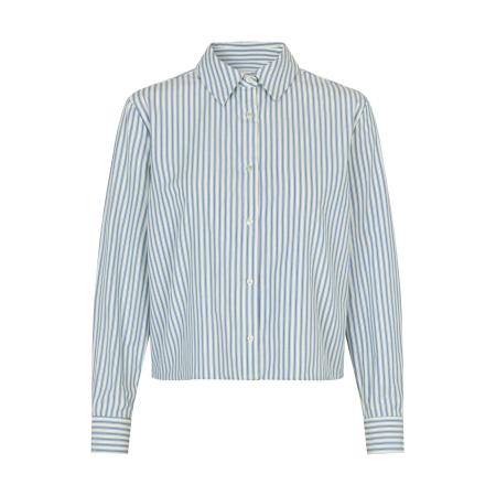 Modström modström Blouse Nikkomd duifblauw / lichtblauw / wit