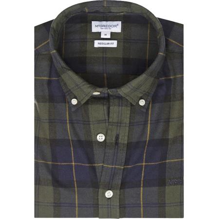 McGregor Overhemd Ruit Groen Blauw