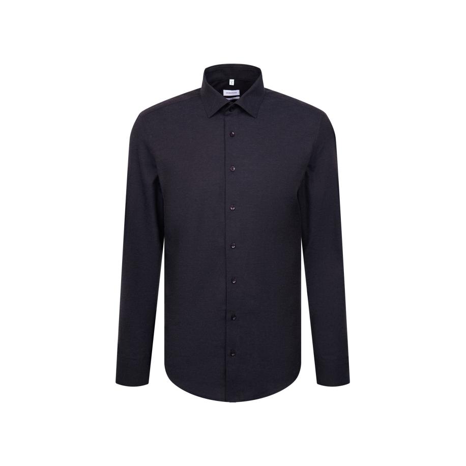 Seidensticker SEIDENSTICKER Zakelijk overhemd SMART FLANNELS donkerblauw -