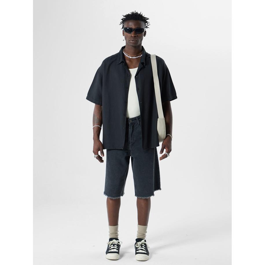 VAMOS CLO Overhemd gemengde kleuren / zwart Zwart