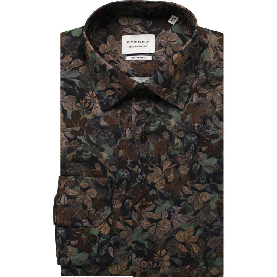 ETERNA Overhemd donkerrood, Bedrukt Rood