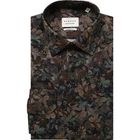 ETERNA Overhemd donkerrood, Bedrukt