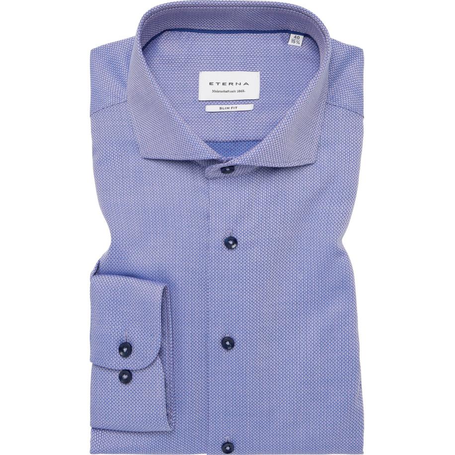 ETERNA Overhemd, Gestructureerd Multicolor