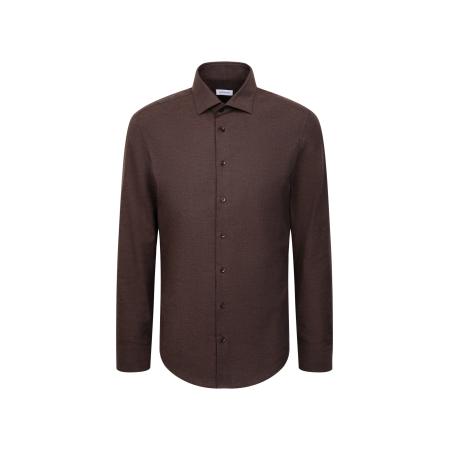 Seidensticker SEIDENSTICKER Zakelijk overhemd Schwarze Rose bruin