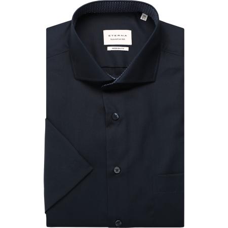 ETERNA Overhemd Korte mouw marine