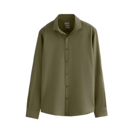 D’S Damat D’S Damat Zakelijk overhemd kaki