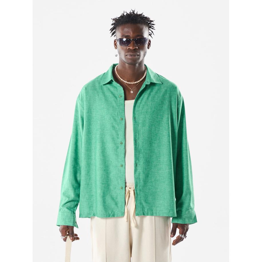 VAMOS CLO Overhemd mintgroen Groen