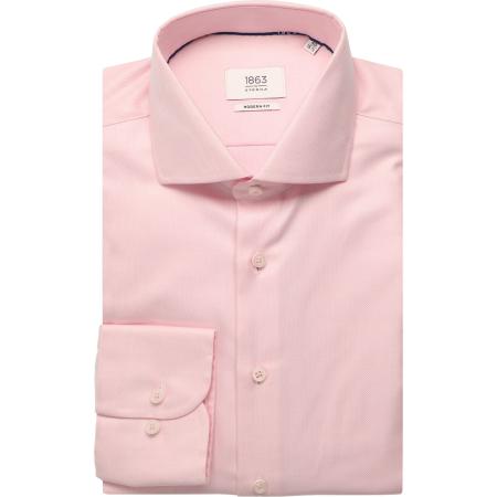 ETERNA 1863 Overhemd roze, Gestructureerd