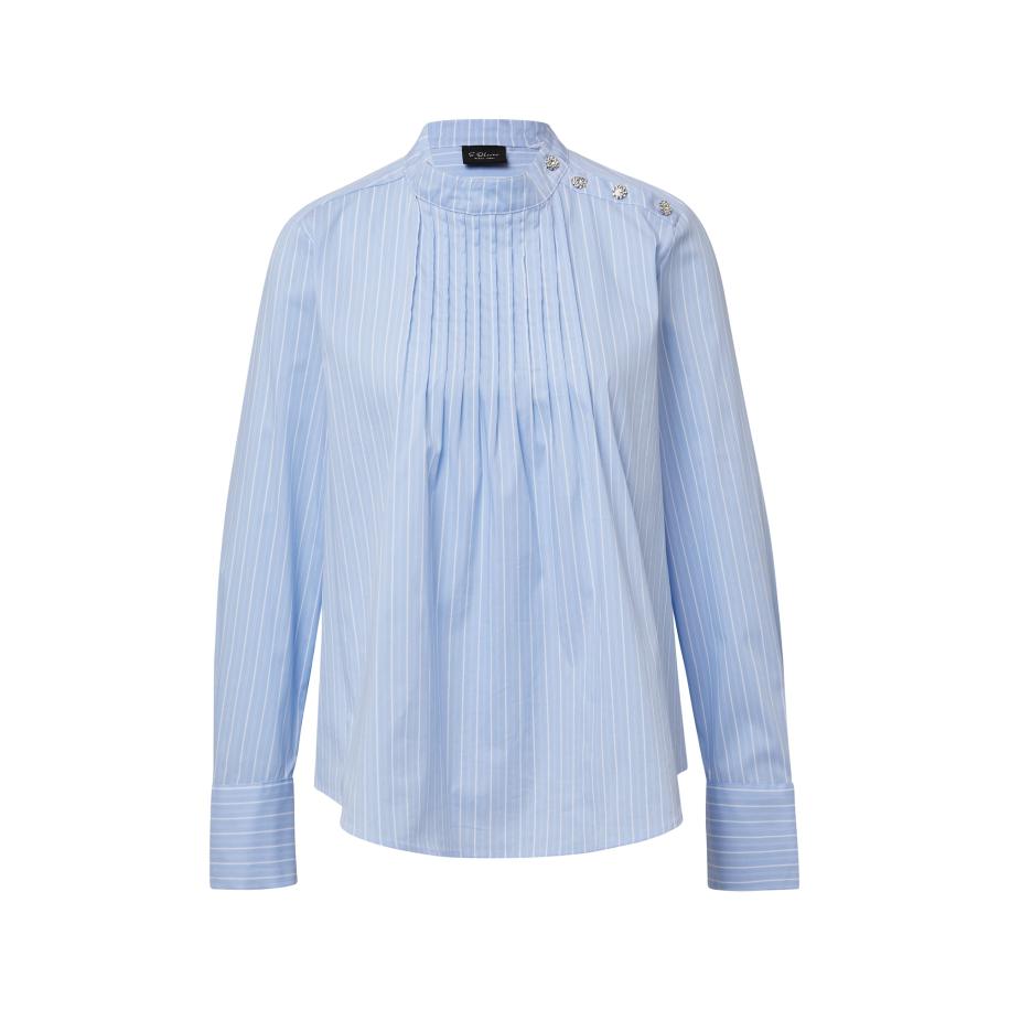 s.Oliver BLACK LABEL s.Oliver BLACK LABEL Blouse lichtblauw / wit -