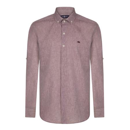 Jimmy Sanders Jimmy Sanders Overhemd bordeaux