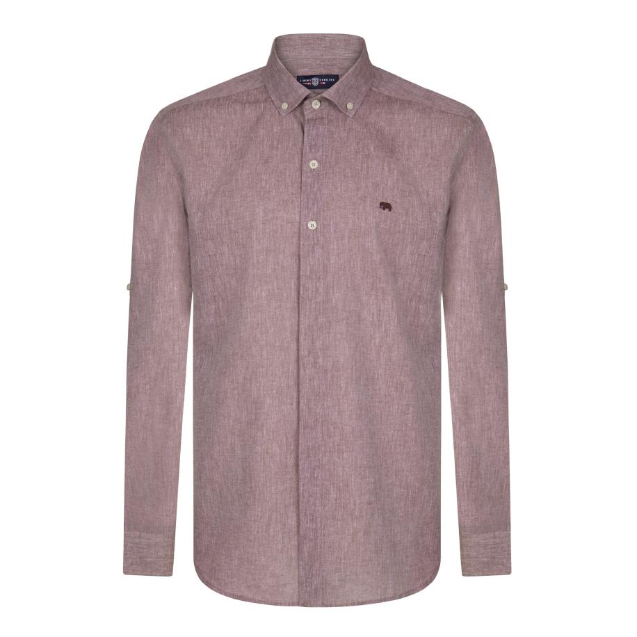 Jimmy Sanders Jimmy Sanders Overhemd bordeaux -