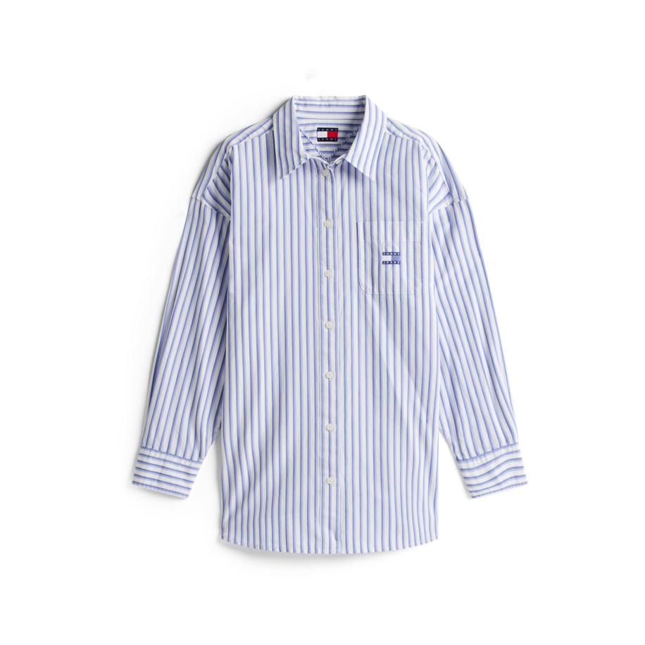 Tommy Jeans Tommy Jeans Blouse blauw / duifblauw / wit -