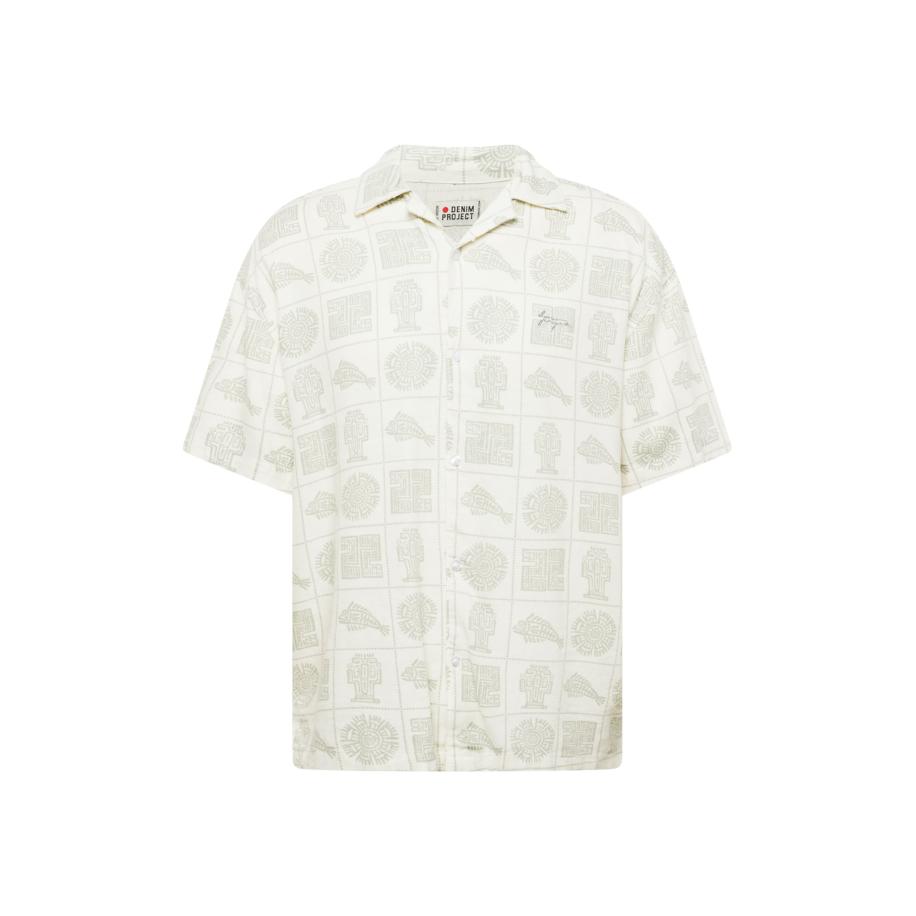 Denim Project Denim Project Overhemd groen / wit -