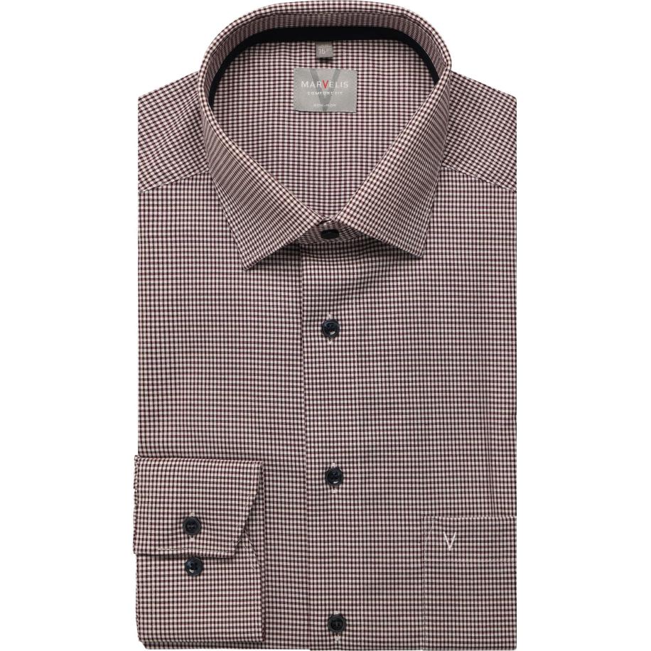 Marvelis Overhemd paars, Ruit Paars