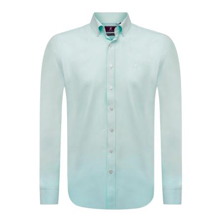 Williot Williot Overhemd lichtgroen / wit