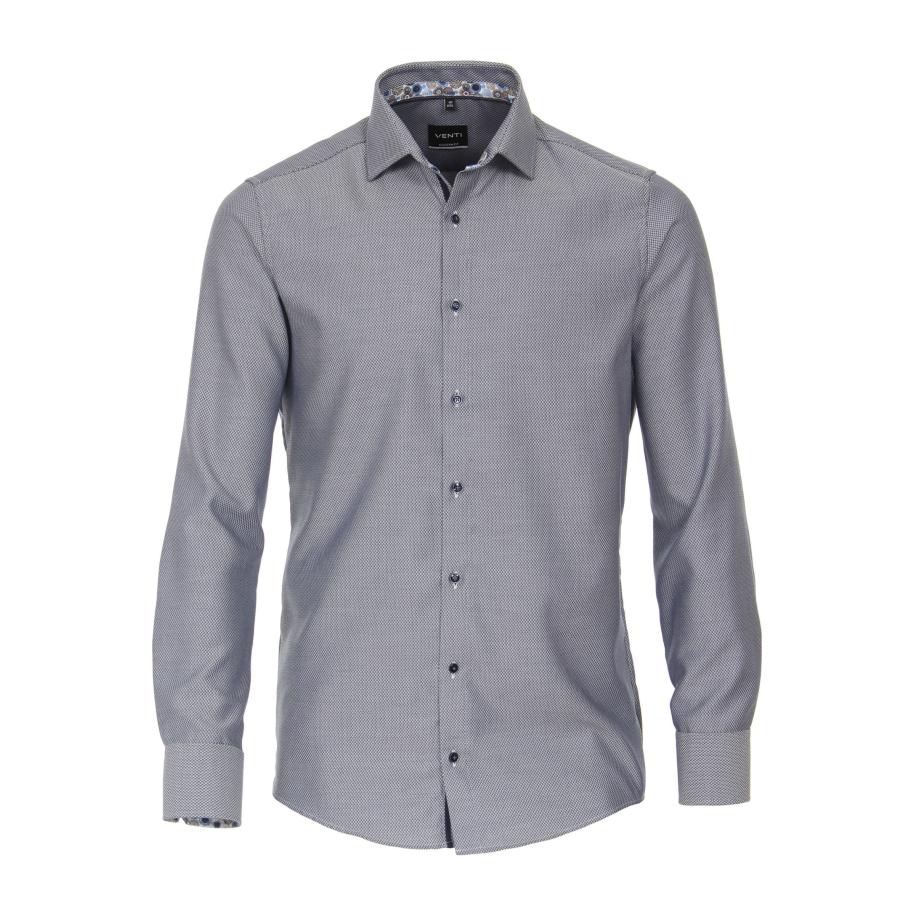 Venti Overhemd blauw, Faux-uni Blauw