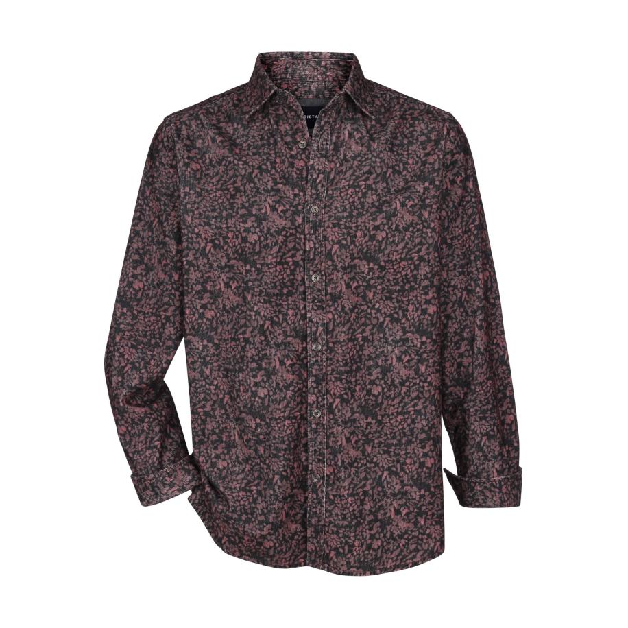 BABISTA Overhemd donkerrood, Motief Rood