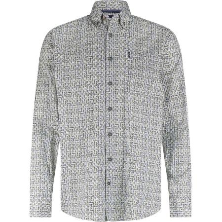 State Of Art Overhemd Leafs Blauw