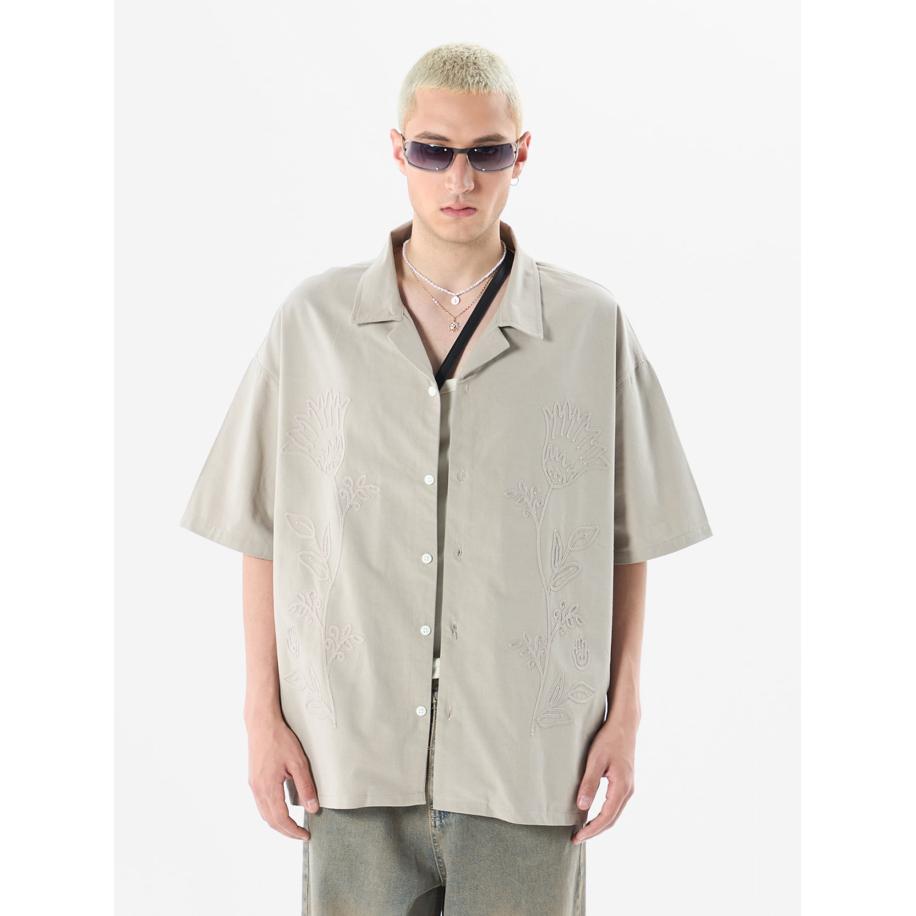 VAMOS CLO Overhemd kaki / lichtgroen Groen