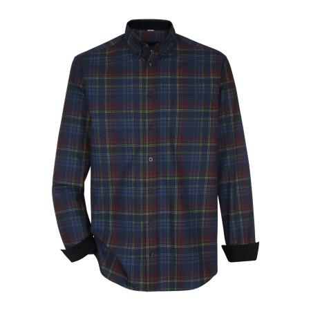 BABISTA Overhemd donkerblauw, Ruit