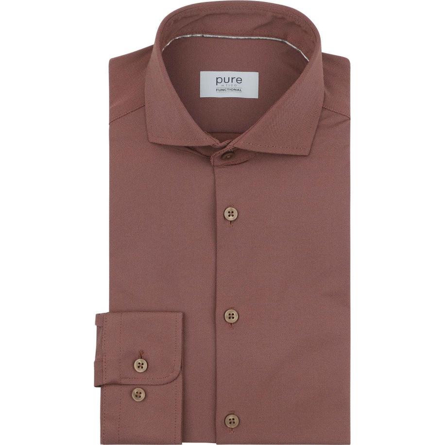 Pure The Functional Shirt Super Stretch Brique Rood