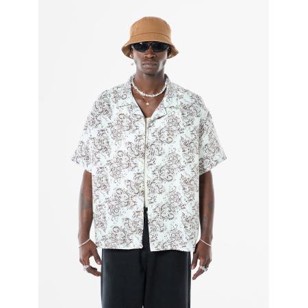 VAMOS CLO VAMOS CLO Overhemd bruin / wit