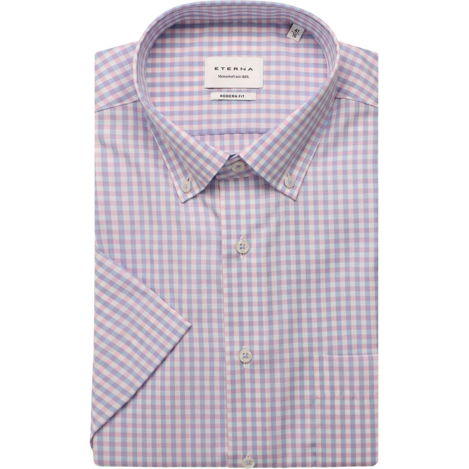 ETERNA Overhemd Korte mouw roze Roze